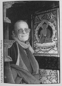 Portrait of Bhikshuni Ngawang Chodron.