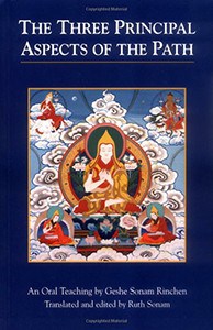 Cover of Geshen Sonam Rinchen's book "The Three Principal Aspects of the Path".