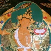 Thangka image of Manjushri