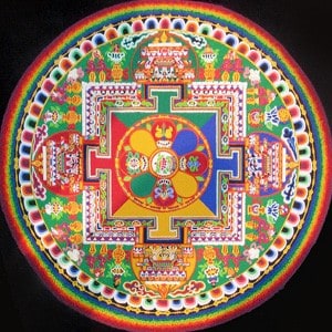 Sand mandala.