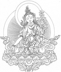 An image of white tara.