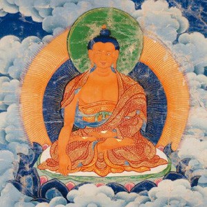 Thangka image of the Buddha.