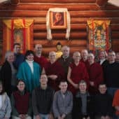 Group of retreatants at the Abbey.