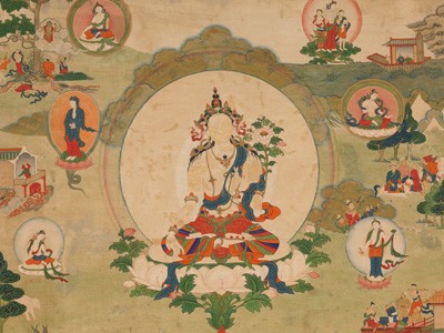 Thangka image of White Tara.