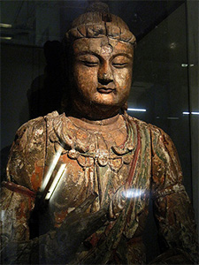 Statue of a bodhisattva.