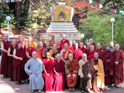 Group photo of monastics.