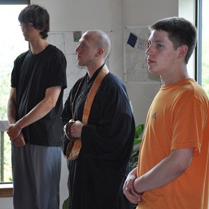 Three young retreatants at the Abbey's Young Adult Week 2013.