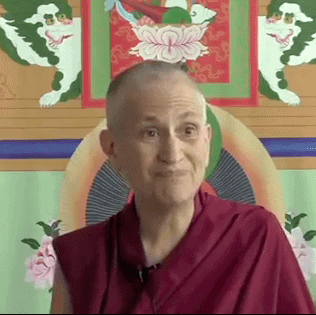 Venerable Chodron teaching on video