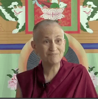 Venerable Chodron teaching on video