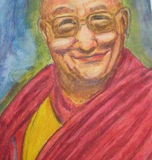 Painting of Dalai Lama