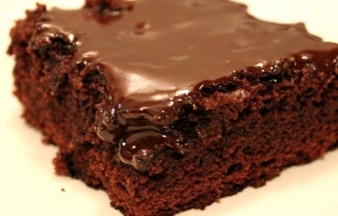 Piece of chocolate cake.