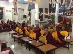 Geshemas at Jangchub Choeling Nunnery.