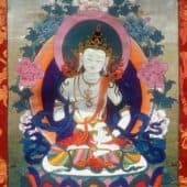 Thangka image of Vajrasattva.