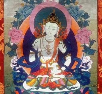 Thangka image of Vajrasattva.