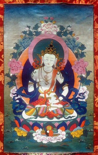 Thangka image of Vajrasattva.