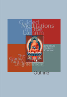 Book cover of the Study Guide Guided Meditations on the Lamrim