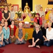 Group photo from teachings at Phendeling Center.