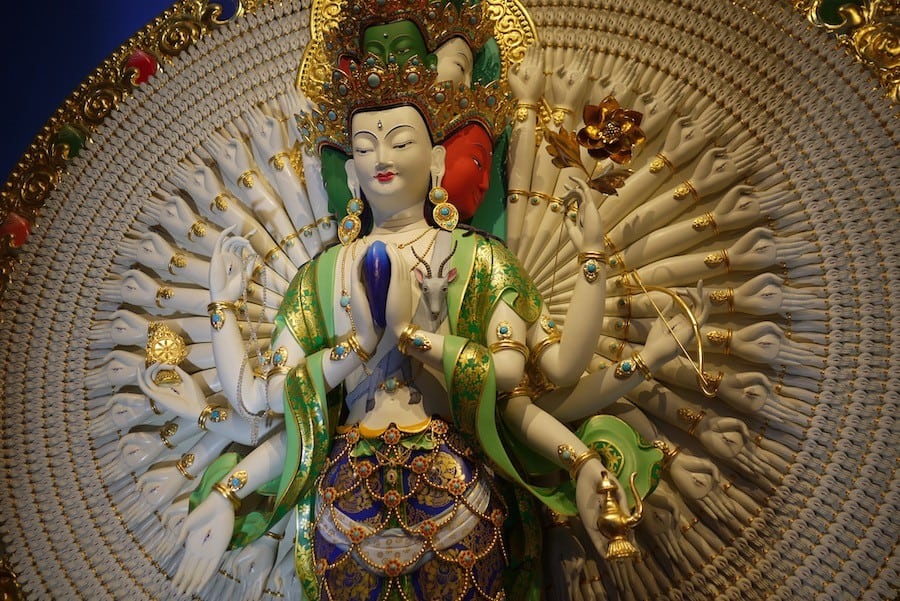 1000-armed Chenrezig at Amitabha Buddhist Centre Singapore.